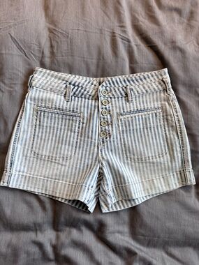 Pilcro Slim Stripped Shorts